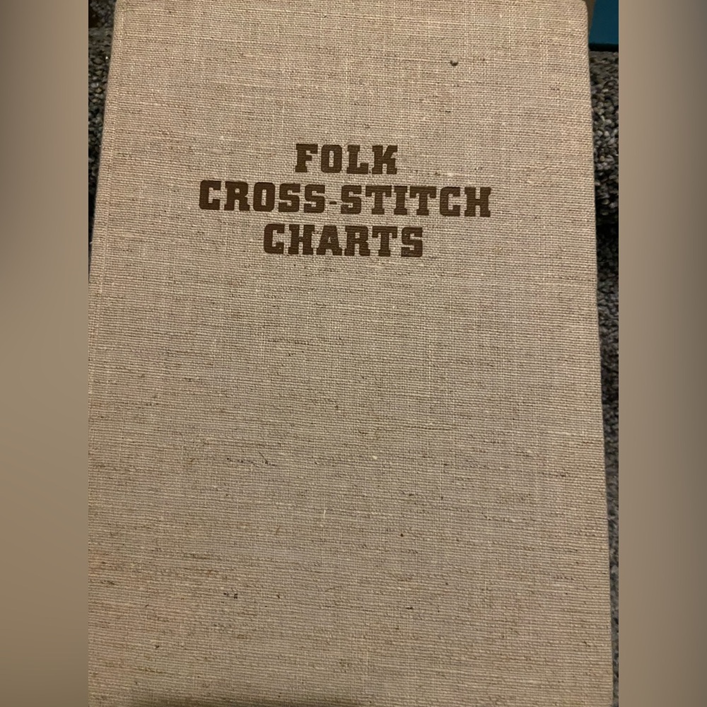 Folk cross-stitch charts 1955